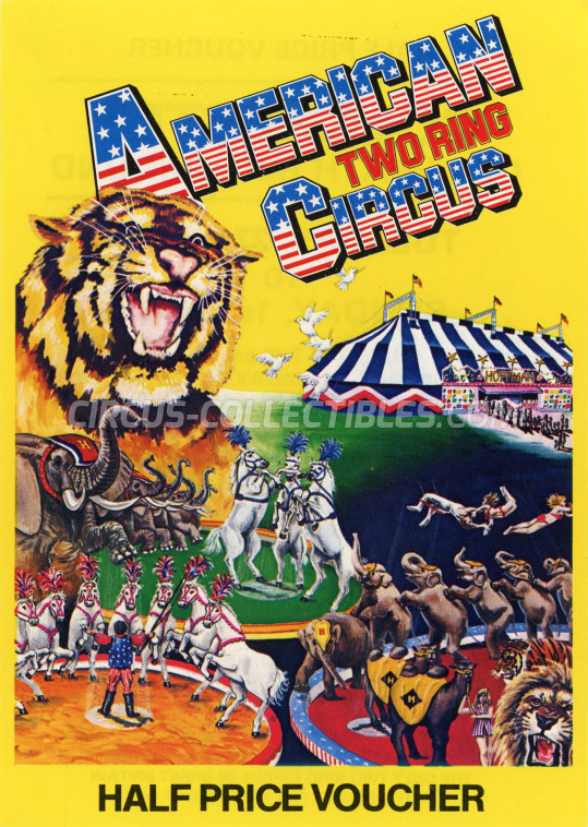 Hoffman Circus Ticket/Flyer - England 1986