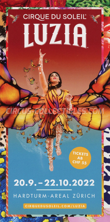 Cirque du Soleil Circus Ticket/Flyer - Switzerland 2022