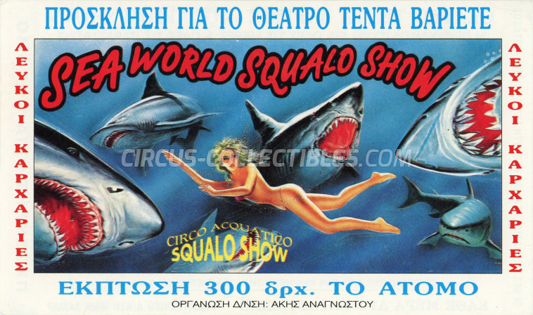 Acquatico Circus Ticket/Flyer - Greece 