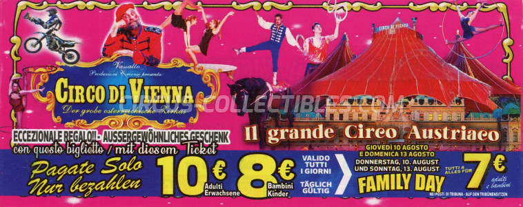 Circo di Vienna Circus Ticket/Flyer - Italy 2023