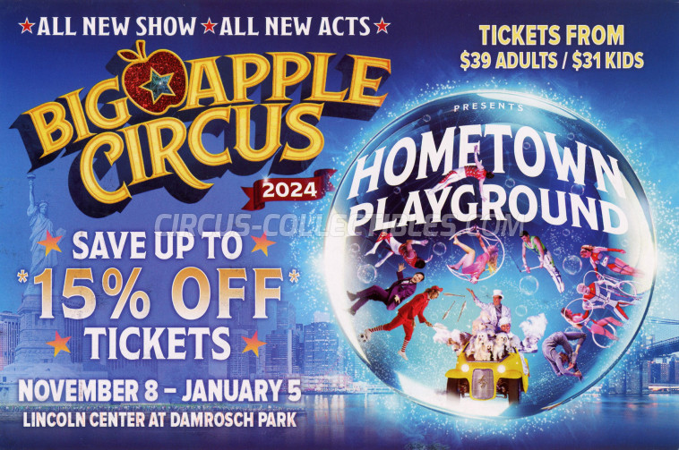 Big Apple Circus Circus Ticket/Flyer - USA 2024