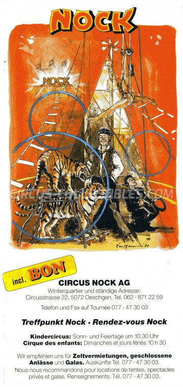Nock Circus Ticket/Flyer -  0