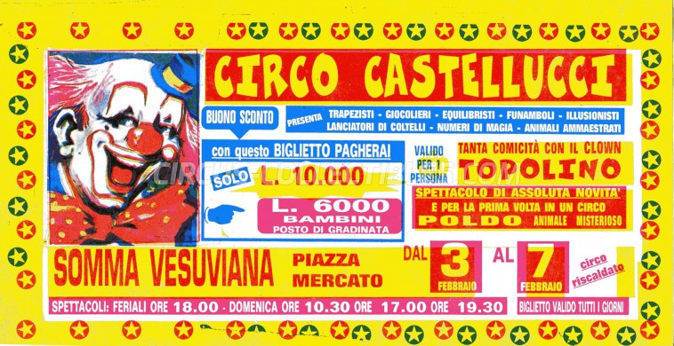 Castellucci Circus Ticket/Flyer - Italy 0