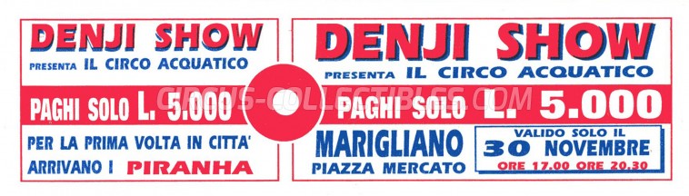 Denji Show Circus Ticket/Flyer - Italy 0
