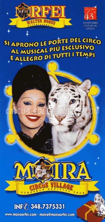 Moira Orfei Circus Ticket/Flyer -  2003