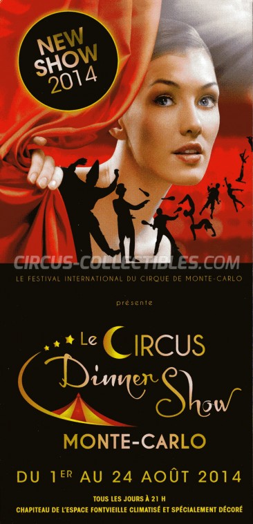 Festival International du Cirque de Monte-Carlo Circus Ticket/Flyer -  2014