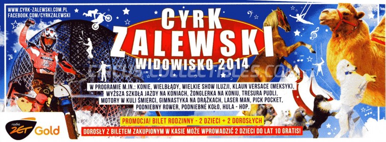Zalewski Circus Ticket/Flyer -  2014