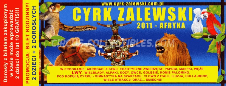 Zalewski Circus Ticket/Flyer -  2011