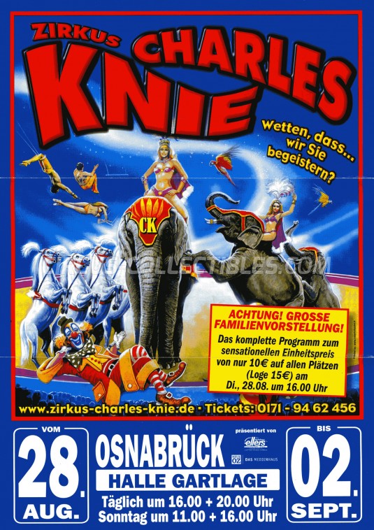 Charles Knie Circus Ticket/Flyer - Germany 2012