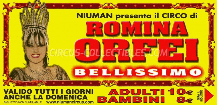 Romina Orfei Circus Ticket/Flyer -  0