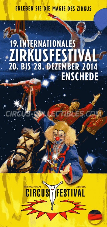 International Enschede Circus Festival Circus Ticket/Flyer - Netherlands 2014