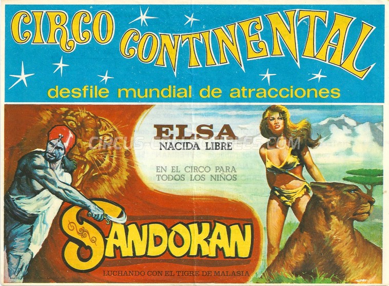 Continental Circus Ticket/Flyer -  1978