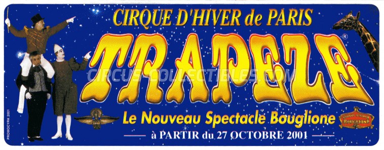 Bouglione Circus Ticket/Flyer - France 2001