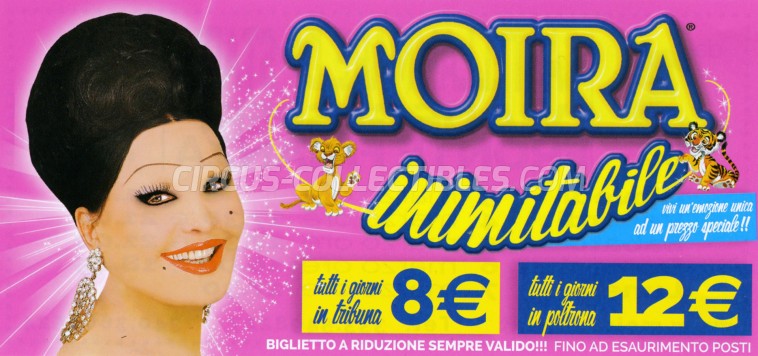 Moira Orfei Circus Ticket/Flyer - Italy 2016