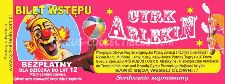 Arlekin Circus Ticket/Flyer -  0