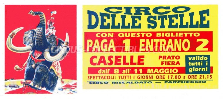 Circo delle Stelle Circus Ticket/Flyer - Italy 0