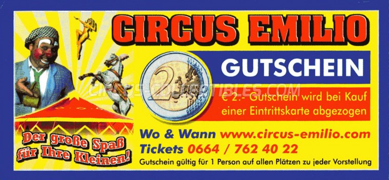 Emilio Circus Ticket/Flyer -  0