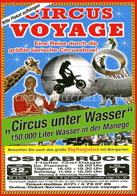 Voyage Circus Ticket/Flyer - Germany 2013