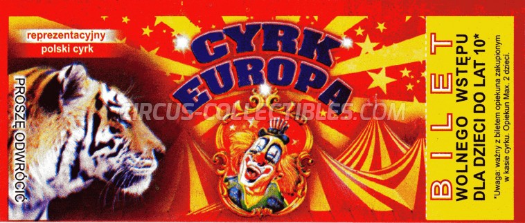 Europa Circus Ticket/Flyer -  0