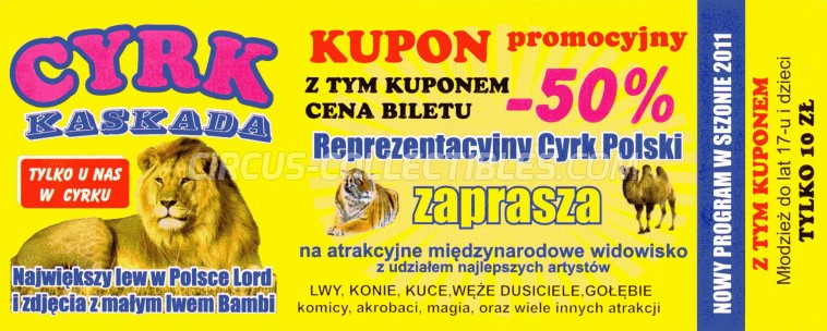 Kaskada Circus Ticket/Flyer -  2011