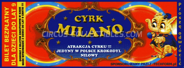 Milano Circus Ticket/Flyer -  0