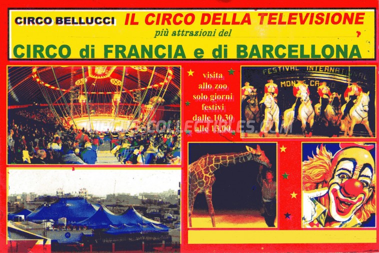 Bellucci Circus Ticket/Flyer -  0