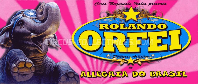 Rolando Orfei Circus Ticket/Flyer - Italy 2013