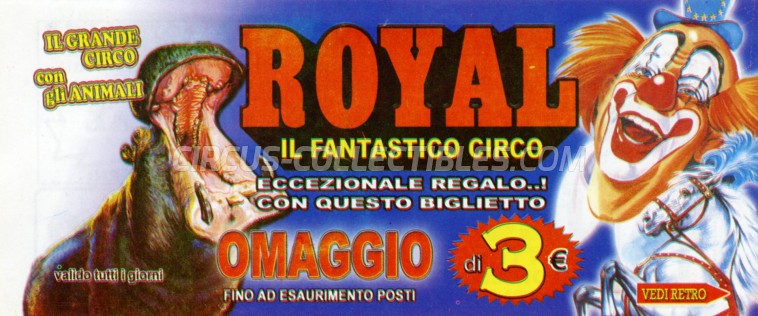 Royal (IT) Circus Ticket/Flyer - Italy 2015