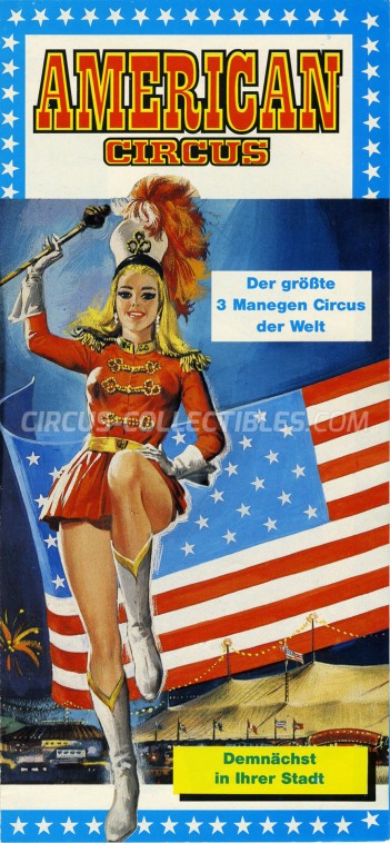 American Circus (Togni) Circus Ticket/Flyer - Germany 1989