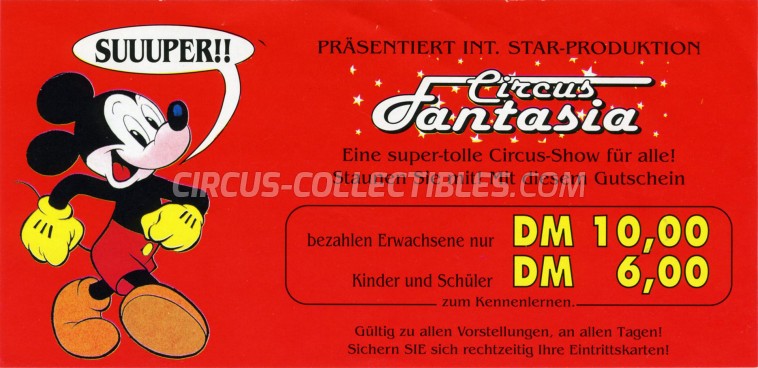 Fantasia Circus Ticket/Flyer -  0