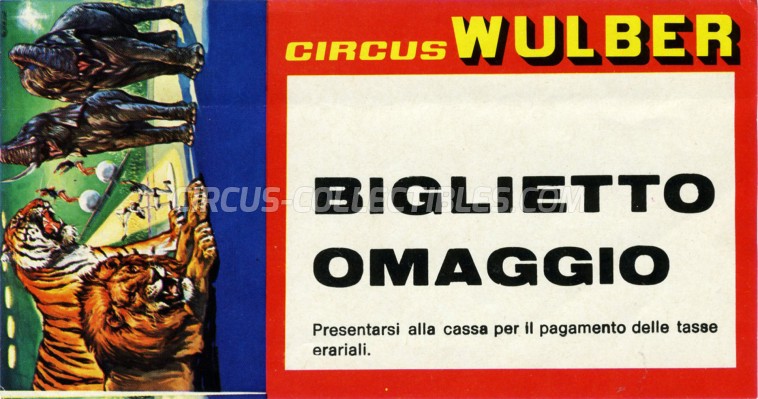 Wulber Circus Ticket/Flyer -  1983