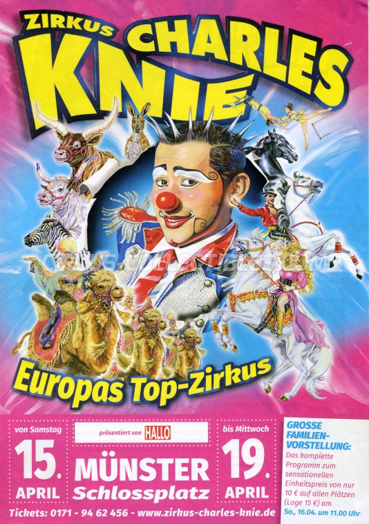 Charles Knie Circus Ticket/Flyer - Germany 2017