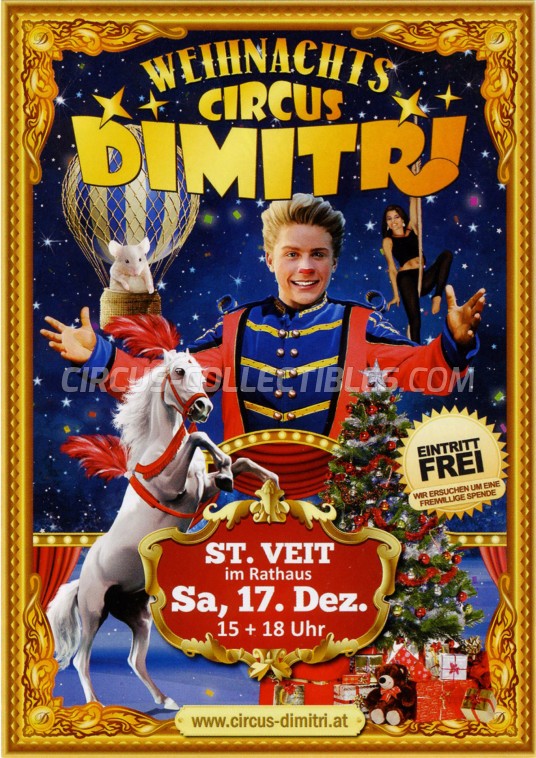 Dimitri Circus Ticket/Flyer - Austria 2016