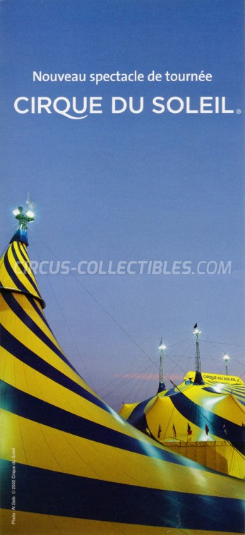 Cirque du Soleil Circus Ticket/Flyer - Canada 2009