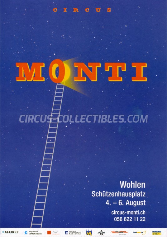 Monti Circus Ticket/Flyer - Switzerland 2017