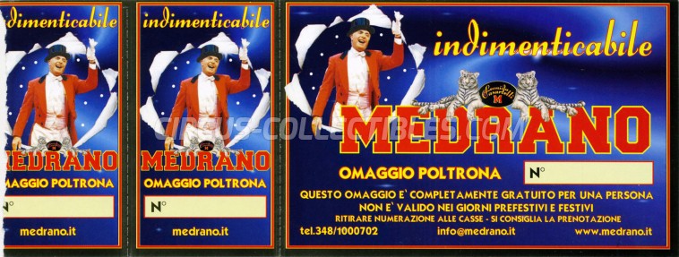 Medrano (Casartelli) Circus Ticket/Flyer -  0