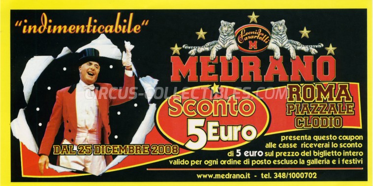 flyer ancien rare cirque circus zirkus circo MEDRANO 1999/2000 