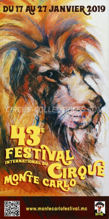 Festival International du Cirque de Monte-Carlo Circus Ticket/Flyer -  2019