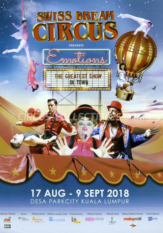Swiss Dream Circus Circus Ticket/Flyer - Malaysia 2018
