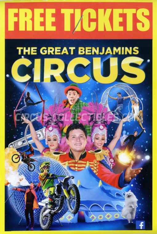 The Great Benjamins Circus Circus Ticket/Flyer -  2019