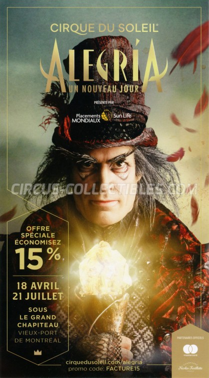 Cirque du Soleil Circus Ticket/Flyer - Canada 2019
