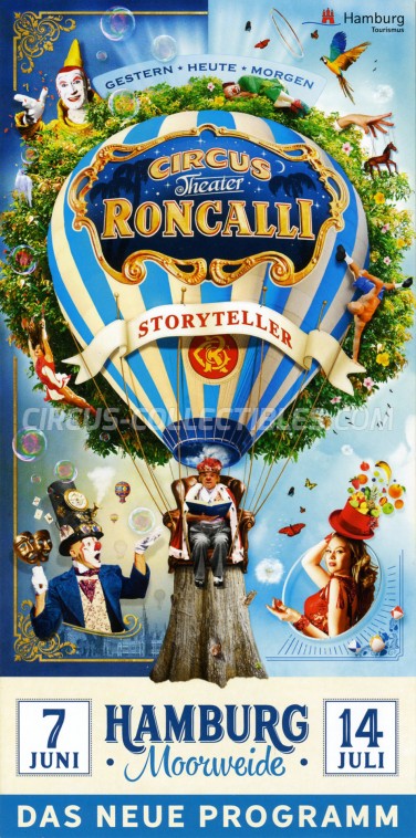Roncalli Circus Ticket/Flyer - Germany 2019