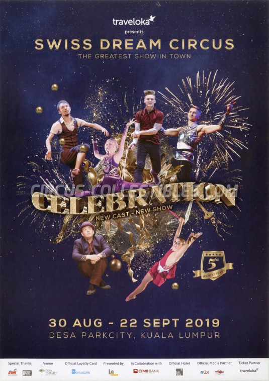 Swiss Dream Circus Circus Ticket/Flyer - Malaysia 2019