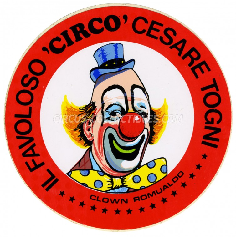 Cesare Togni Circus Ticket/Flyer -  0