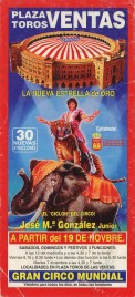 Circo Mundial Circus Ticket - 1993