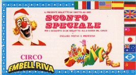 Circo Embell Riva Circus Ticket - 1987