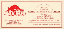 Circo Nando Orfei Circus Ticket - 1992