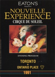 Cirque du Soleil - Nouvelle Expérience Circus Ticket - 1991