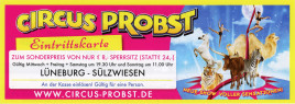 Circus Probst Circus Ticket - 2017
