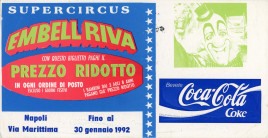 Circo Embell Riva Circus Ticket - 1992